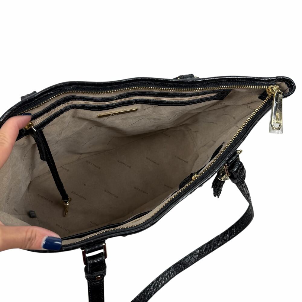 Brahmin Medium Asher Melbourne Tote Bag Shoulder Bag Black - Picture 11 of 15